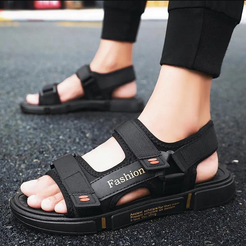 Мужские сандалии, летние пляжные праздничные сандалии для отдыха, мужская обувь, уличные кроссовки, мужские удобные повседневные сандалии в стиле ретро, ​​мужские сандалии