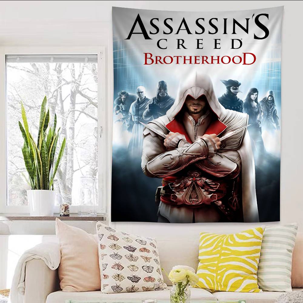 Игровой Классический AAssassins Крутой CCreed Аниме Гобелен Подвесной Таро Хиппи Настенные Ковры Общежитие Домашний Декор