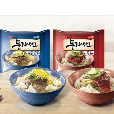 Nongshim Нэнмён Дончими Мул / Пибим Нэнмён (1 упаковка 161 г * 4 шт.) , Корейский Рамен