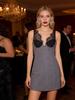 2026 European & American Style Sexy Eyelash Lace Deep V-Neck Slimming Camisole Dress