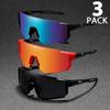 Набор из 3 модных велосипедных очков для мужчин и женщин