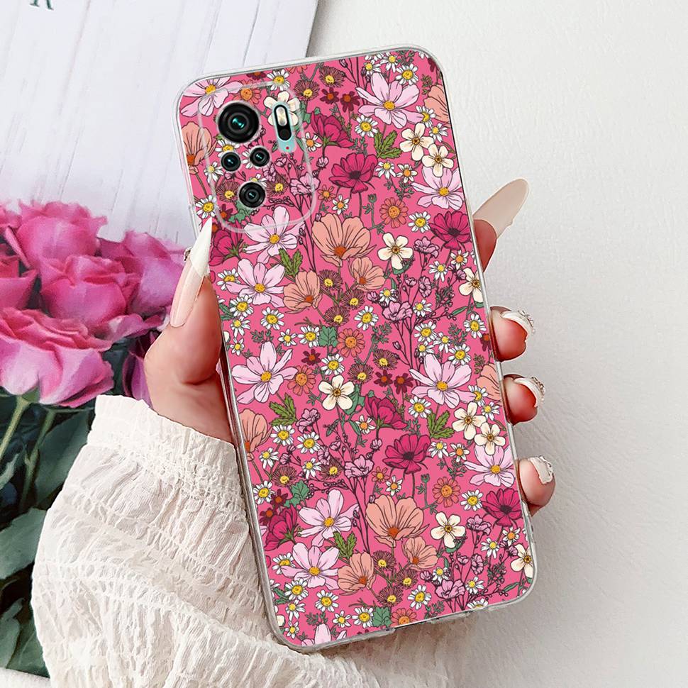 Nice Patterned Case for Xiaomi Redmi Note 10S Cover Silicone Soft TPU Protector Shell for Redmi Note 10 10S Cases Fundas Coque