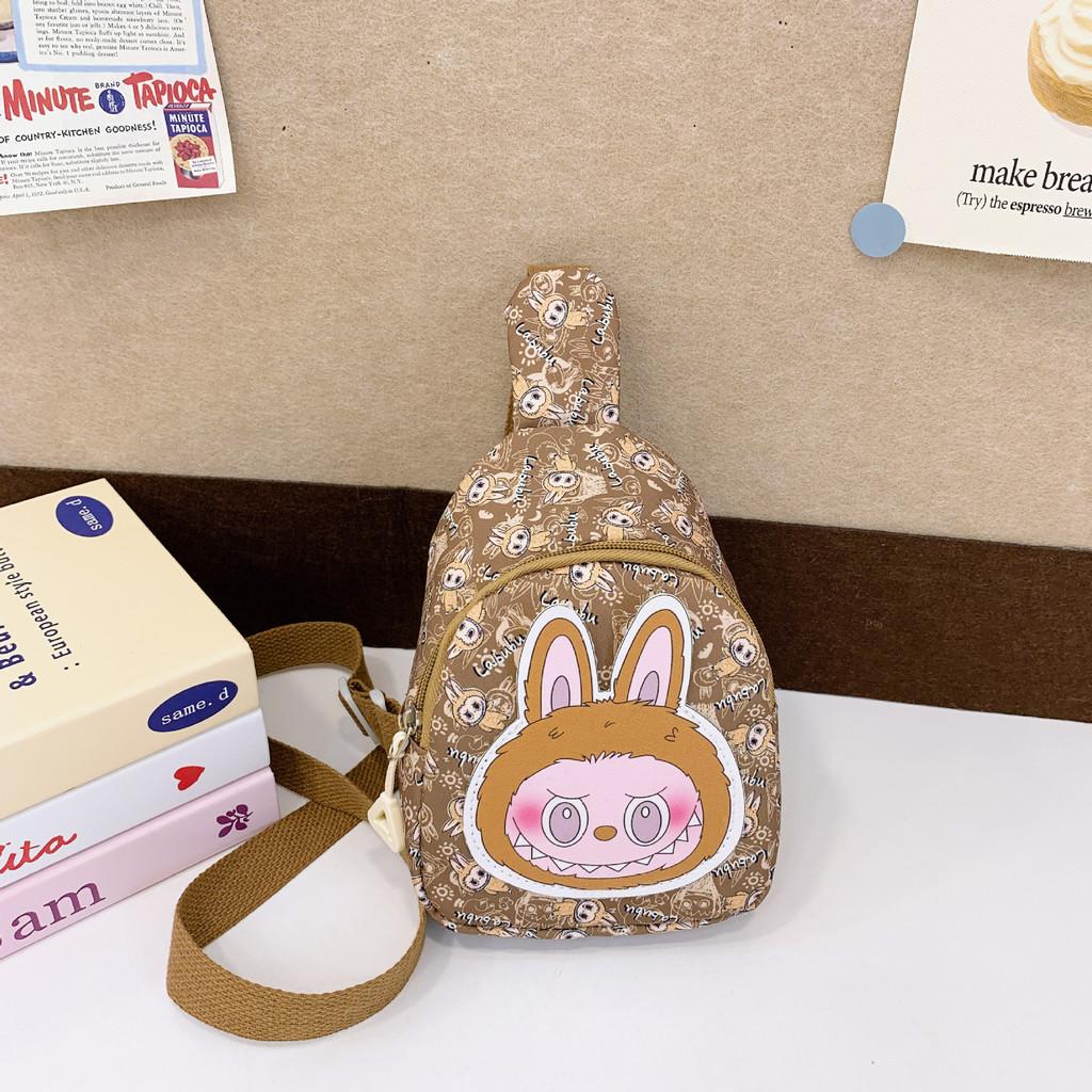 Cartoon Kids Waist Pack Crossbody Bag Lightweight Nylon For Preschool Boys Girls Everyday Use Kindergarten Essentials