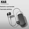 Новая выдвижная Bluetooth-гарнитура K68 с поддержкой TF-карт и шумоподавлением для бизнеса, спорта и езды на велосипеде