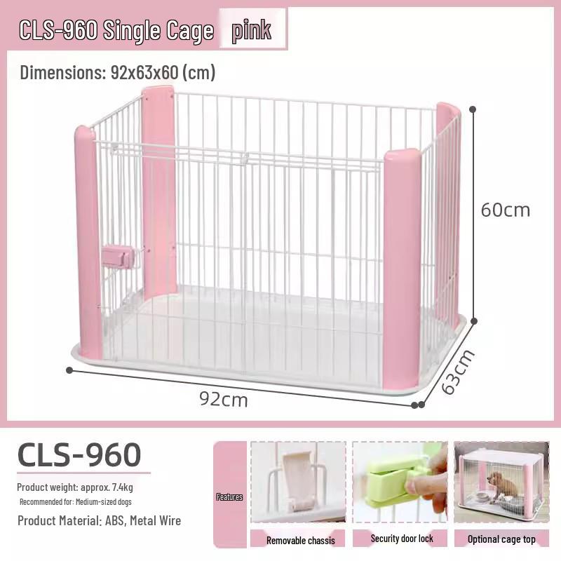 Iris Colorful Indoor Dog Cage for Small and Medium Dogs