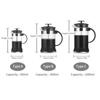 French Press Coffee&Tea Maker Heat Borosilicate Coffee Pot for Home Office High-Density Stainless Steel Filter, 350ml