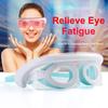 Массажер для глаз Горячий компресс Вибрация Уход за глазами Расслабление глаз Массаж Снятие усталости глаз Очки Усталость Мешочек Уход против морщин