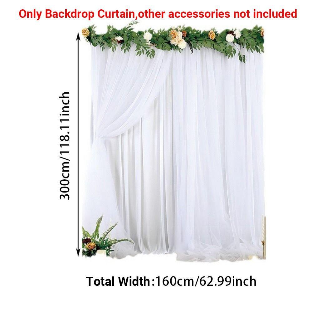 Rod Pocket Backdrop Curtains Multicolor Photography Background Drapes Wedding Decor