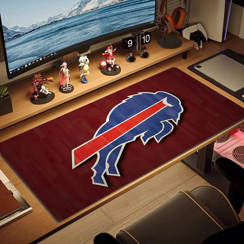 Подушка с принтом Buffalo Bills Нескользящий Большой Коврик для Мыши Laptop Tablet XXL Коврик Игровой Коврик для Мини-ПК С заблокированным краем
