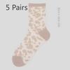 5 пар весенних и летних кружевных чулок Чулки средней длины для женщин Чулки с кристаллами Балетные ветрозащитные носки для женщин Весенние и летние носки