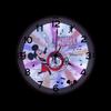 RHYTHM Disney 100th Anniversary Disney 100 Wall Clock Dial Changes When It Gets Dark Silent White 8MG817MC72 (Mickey Mouse) 28×5.2cm