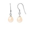 Серьги - Натуральный розовый жемчуг пресноводный - Серебро 925 пробы - Женские украшения