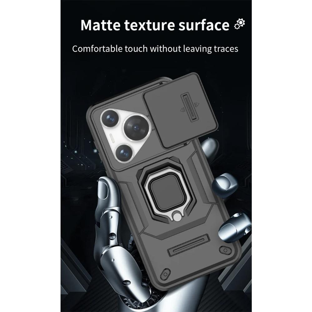 Armor Shockproof Case for Honor 200 Lite Protective Cover for Honor 200 Pro Ring Magnetic Holder Business Full Protection Cover