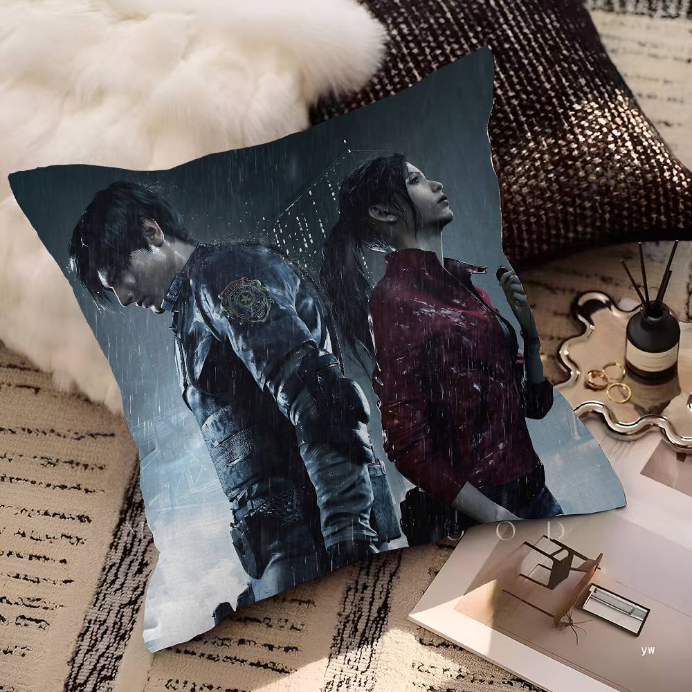Fashion R-resident Game E-evil Maple Design Cushion Cover Happy Autumn Harvest Decor Holiday Decorati Pillow Cover