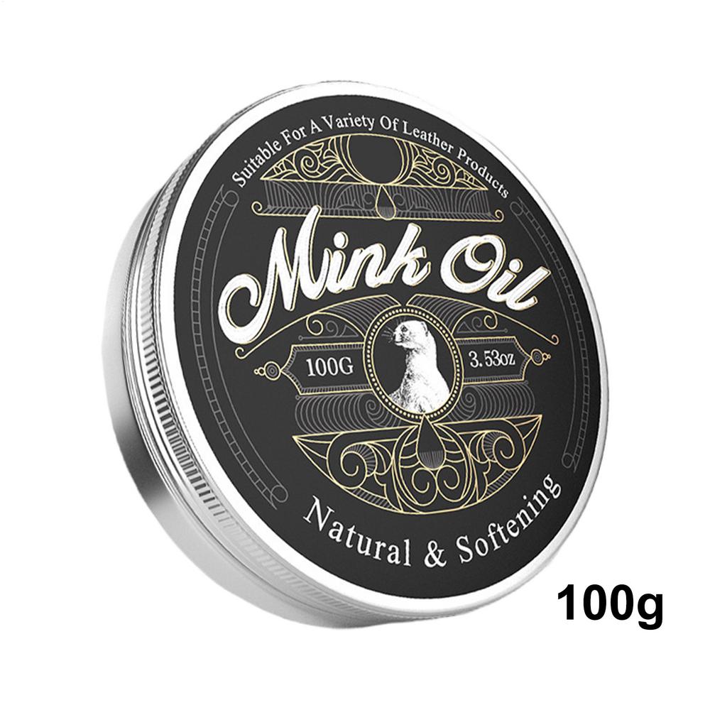 100g Mink Oil For Leather Boots Leather Care Cleaner Conditioner Soften And Restore For Boots Shoes Clothing