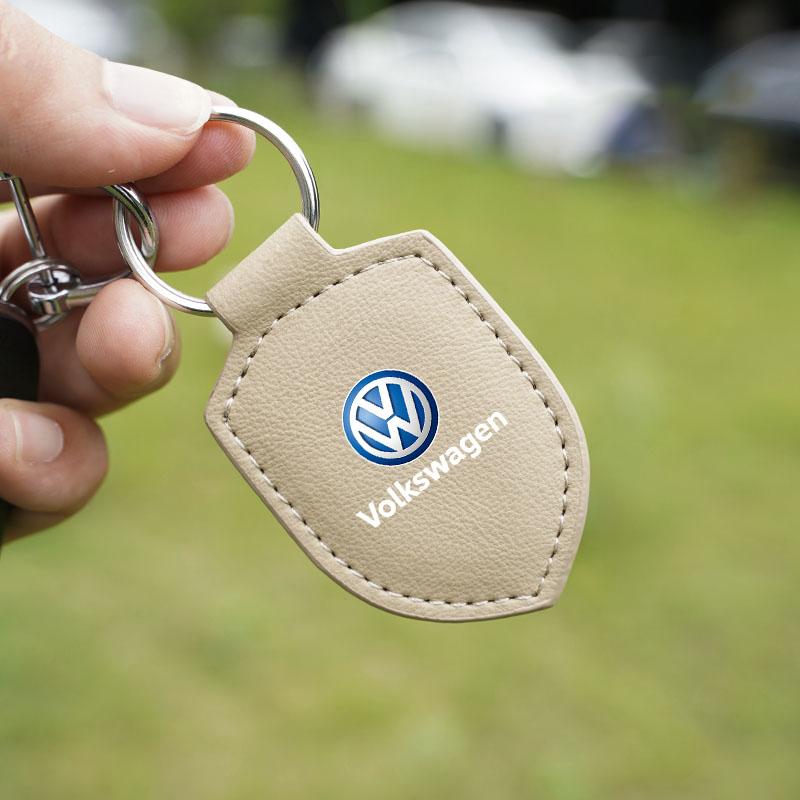 Volkswagen Брелок для ключей в стиле автомобиля Кожаный брелок Декоративный подарок для VW Golf Caddy Amarok Atlas T5 Phaeton Scirocco Jetta Tiguan Nh8