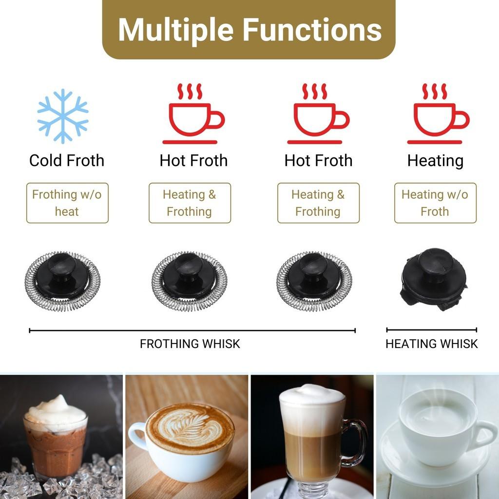 Household Automatic Milk Frother Machine Portable Large Capacity Electric Milk Foam Maker Multi Functional Milk Heater