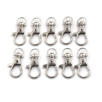 10 шт. привлекательные и прочные поворотные зажимы для ключей с карабином для сумки и автомобиля