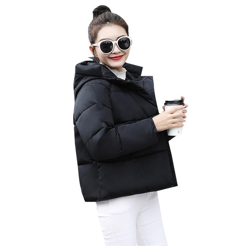 Women's Short Cotton-padded Clothes 2 New Winter Hooded Loose Down Cotton Clothes Small Bread Clothes Jacket Trendy
