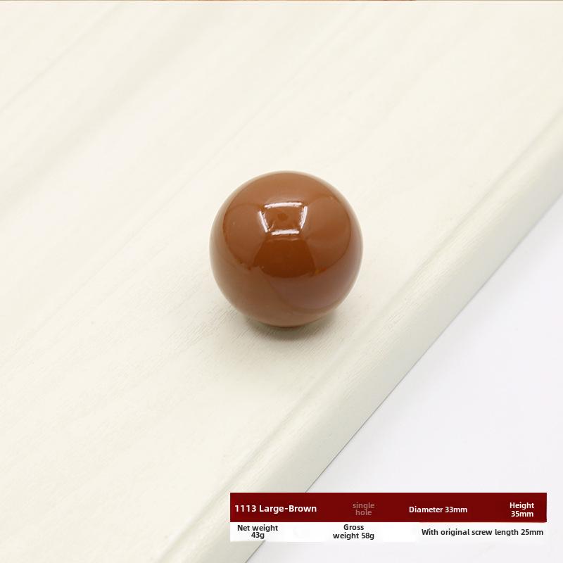 Круглая цветная керамическая дверная ручка для шкафов, гардеробов и ящиков