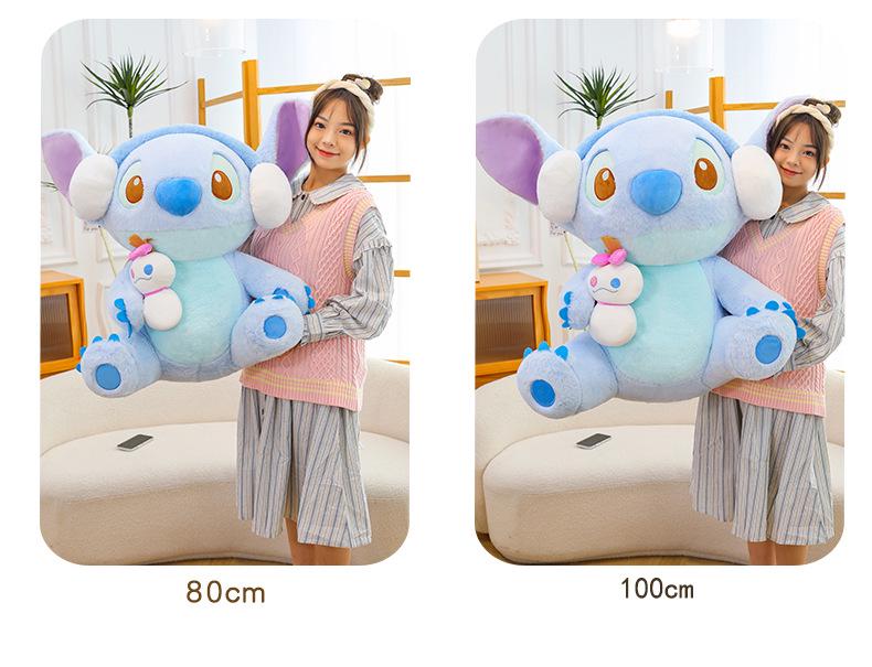 Мультяшная Девочка Зимняя Стежок Плюшевая Подушка Кукла Подарок на День Рождения