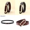 Classic Leather Belt For Women With Smooth Buckle And Casual Style For Office And Daily Wear