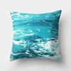 Sea Waves Beach Pillowcase Office Cushion Creative Home Car Sofa  Lumbar Cushion Cover Sea View Decor Pillow case 45x45cm