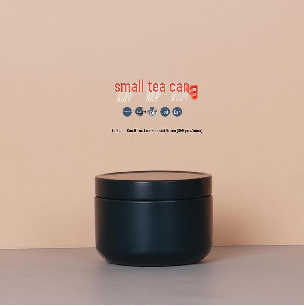 Customizable Mini Portable Tea Tin Set - Travel-Ready, Sealed & Empty