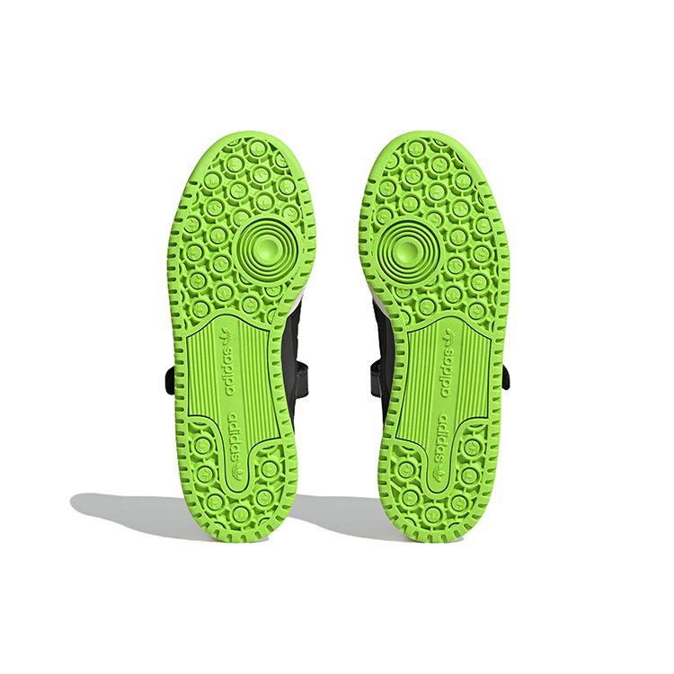 Adidas Forum Low Black Neon Green Женские кроссовки Core-Black Off-White HQ4425