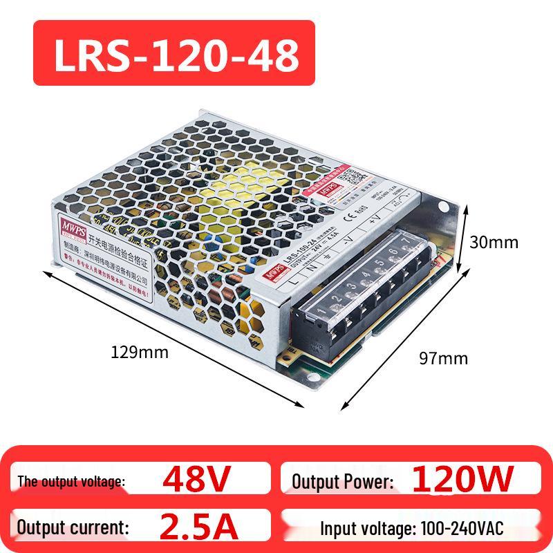 MWPS Ультратонкий 100 Вт/120 В LRS-100-24 В 4,5 А Импульсный блок питания