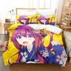 Новый комплект постельного белья Anime Girls The Demon Girl Next Door Single Twin Full Queen King Size Bed Set Adult Kid Bedroom Duvetcover Sets