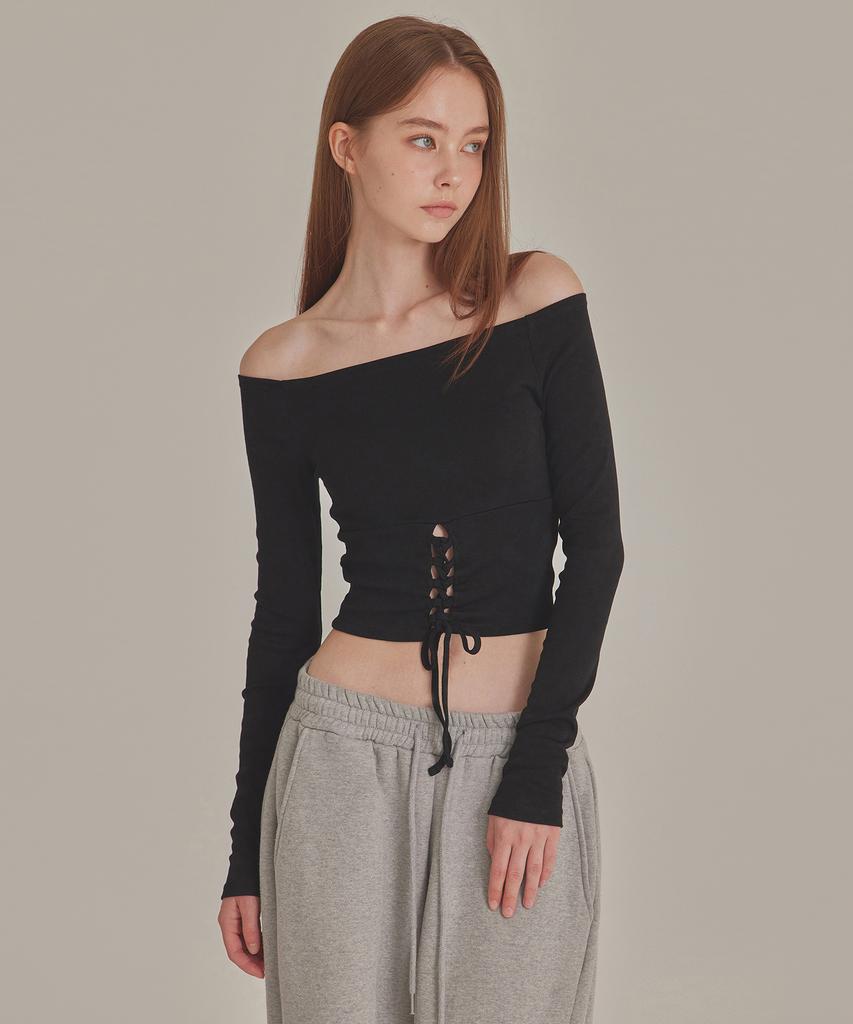 TOPGIRL Корсет на шнуровке с открытыми плечами Топ_T426Tp119