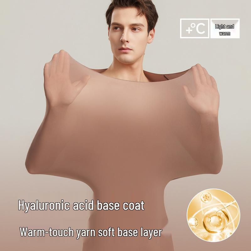 Мужской ультратонкий теплый комплект нижнего белья с базовым слоем на основе гиалуроновой кислоты для осени/зимы