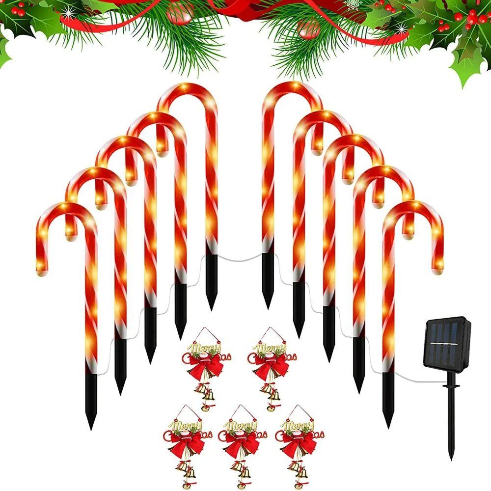 Solar Lamp Christmas Garden Lamp Christmas Decoration Path Lights Xmas Party Decorations