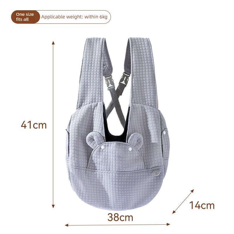 Minimalist Portable Pet Backpack for Cats and Small Dogs All Seasons Double Shoulder Front Pack