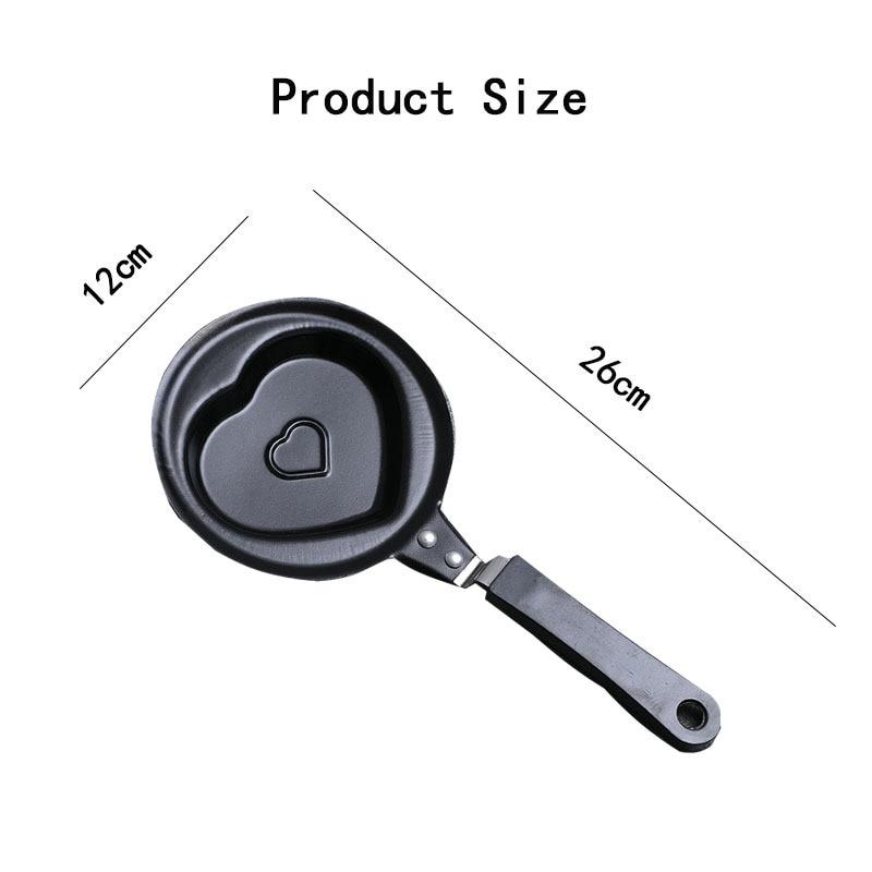 Любовь Омлетная сковорода с ручкой Сковорода Мини Милый мультяшный узор Жареные яйца Сделай сам Питательный завтрак Кухонные инструменты Детская добавка