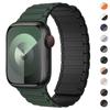 Apple Watch Ultra 2 49mm 46mm 45mm 44mm 42mm 38mm 40mm 41mm uchun magnit sport tasma iWatch Series 10 9 8 7 6 5 Se Loop uchun silikon tasma