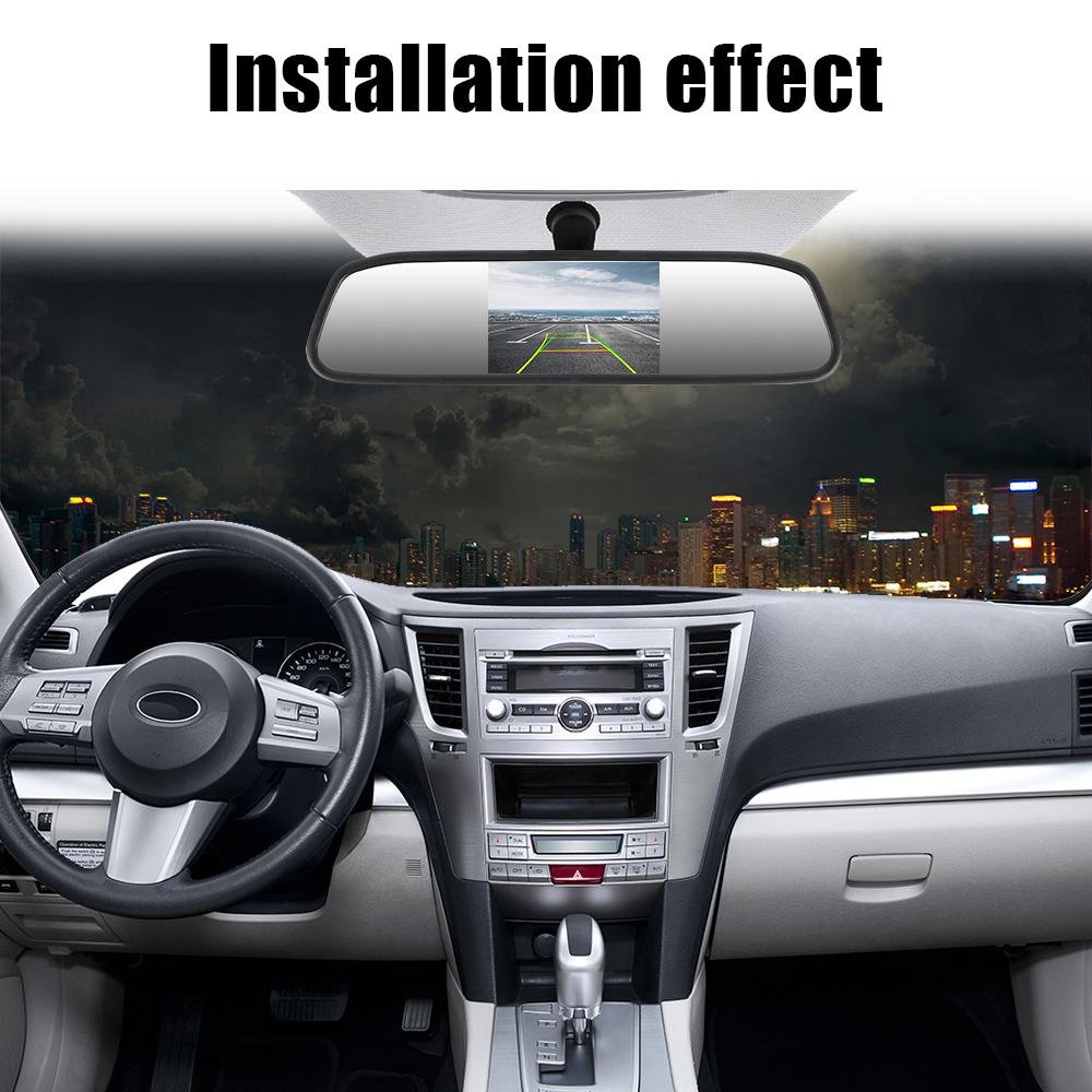 Automotive Accessories TFT LCD Color Monitor 4.3 Inch Rearview Car Rearview Mirror Display HD Video Auto Parking Monitor