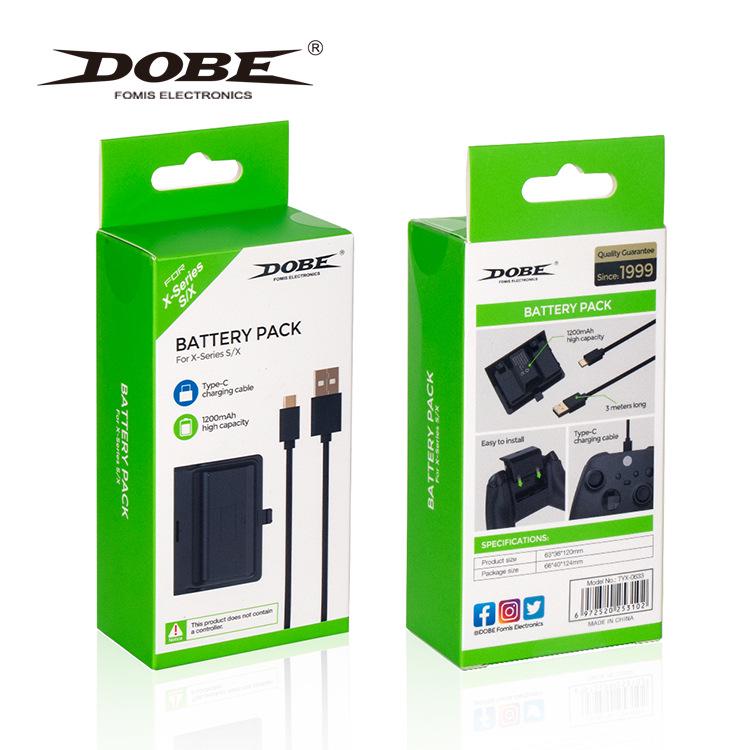 Аккумулятор для контроллера XBOX Series S/X емкостью 1200 мАч + 3-метровый кабель для зарядки Type-C в оплетке