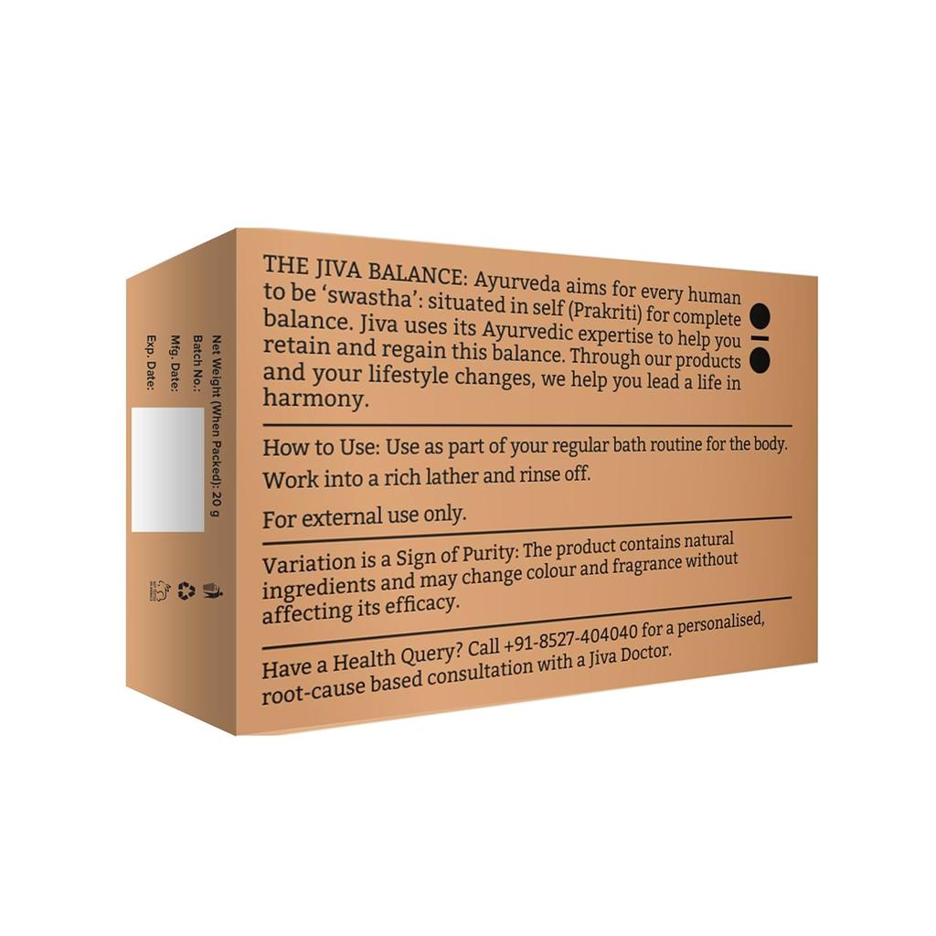 Мыло Jiva Almond 100 г X Упаковка из 7 натуральных очищающих брусков для всех типов кожи Кремовая пена Ежедневное купание Сияние Использовать брусок