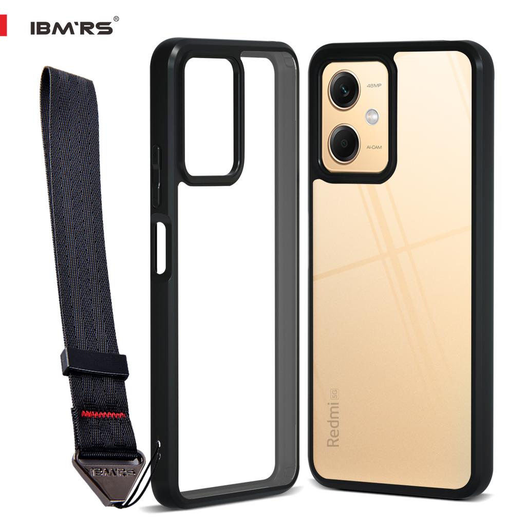 (В комплекте ремешок на запястье)Чехол ibmrs для Xiaomi Note12/12R Pro/POCO X5 5G, прозрачная защитная пленка для телефона с камуфляжным принтом