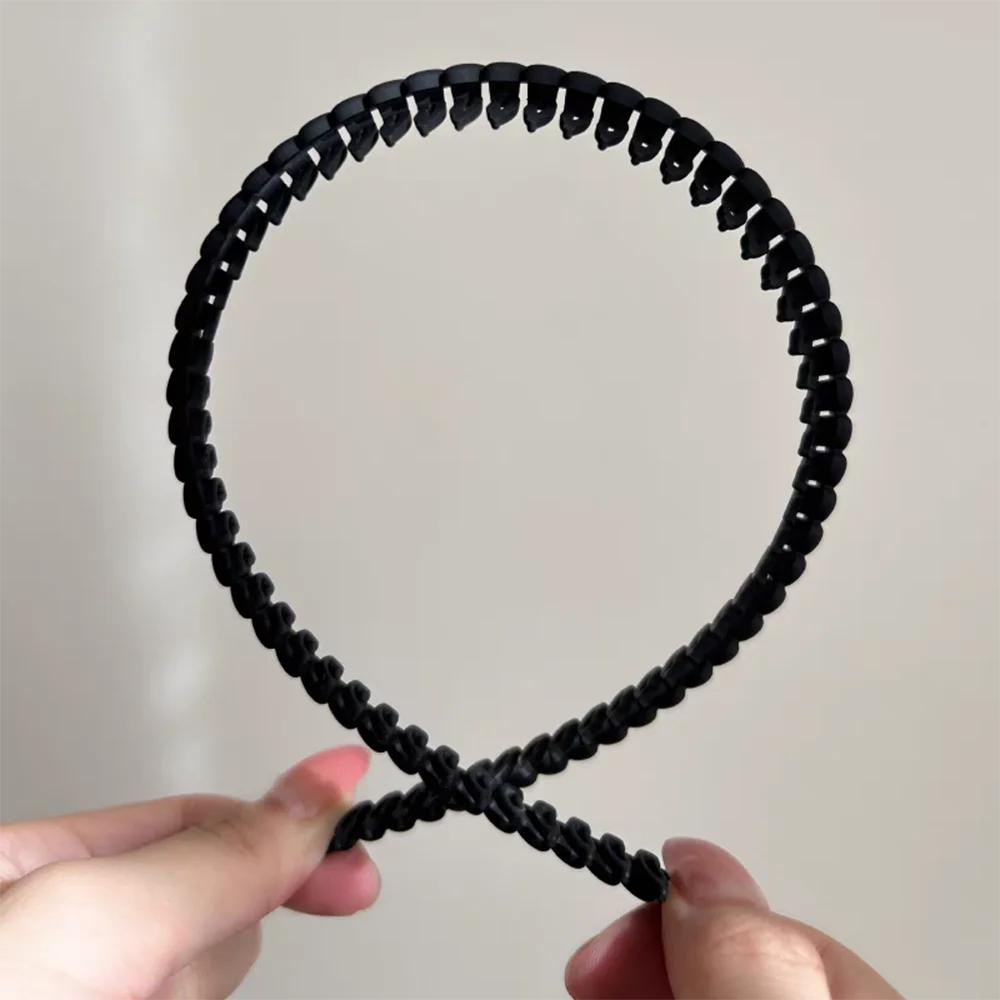 2 шт. Хорошие прочные зубчатые простые по стилю повязки на голову для женщин, девушек, мужчин, для спорта, умывания лица, нескользящие, корейские аксессуары для волос, инструмент