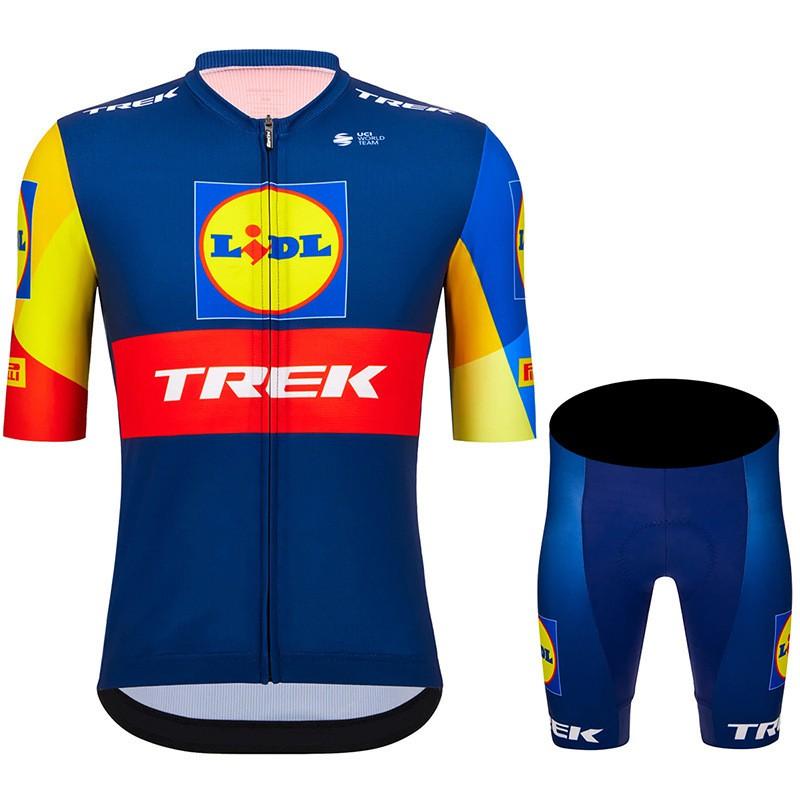 Mens Cycling Jersey Bib Shorts Set Breathable Quick-Dry Road Mountain Bike Apparel
