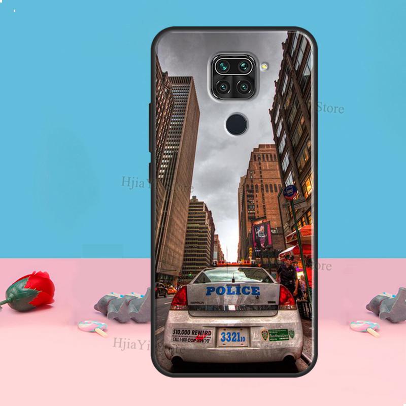 Чехол Police Car для Redmi Note 8 9 10 11 12 Pro Plus 10S 11S 12S Чехол для Redmi 9C 10A 10C 12C Coque