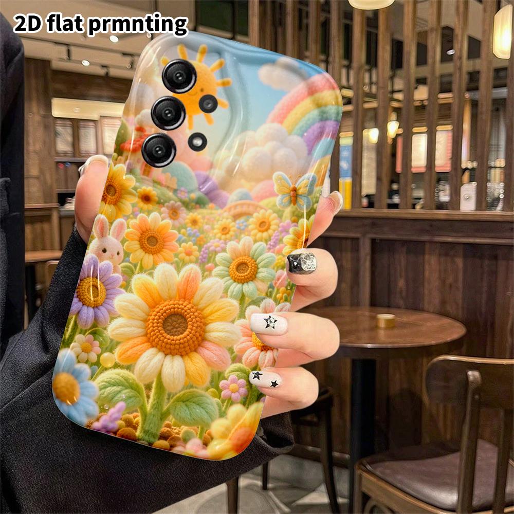 Чехол для телефона: 2D плоский, подходит для Samsung Galaxy A34 A35 M05 M06 S20 S22 S21 FE Plus 5G, красочное поле подсолнухов, идеальный Рождественский и Хэллоуинский хо