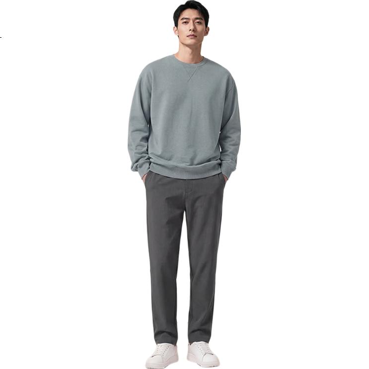 MARKLESS [Quality You Can Trust] Wrinkle-Free Non-Iron Casual Pants for Men, Spring Season Crisp Commuter Trousers 0820 Black - Second Generation 31
