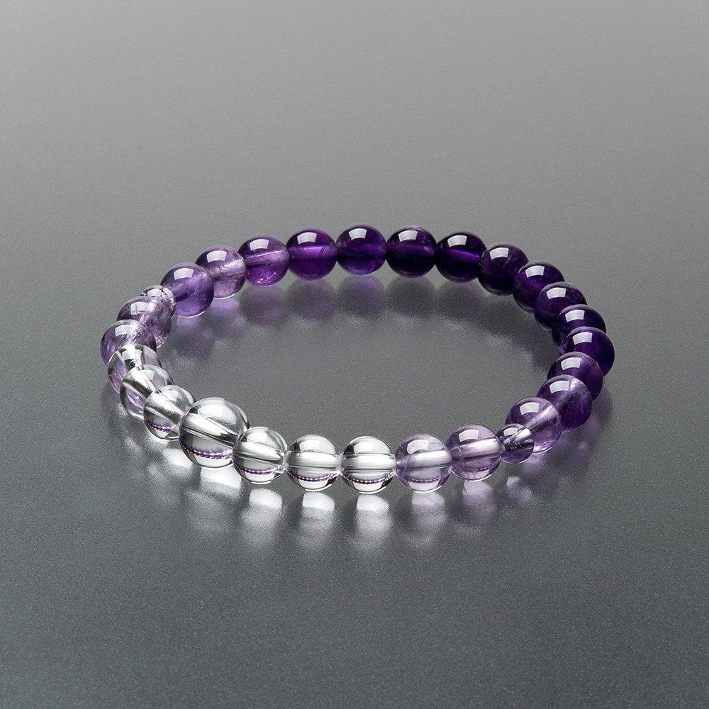 Buddhist Altar Shop Takita Shoten Specially Selected Bracelet Prayer Beads Natural Stone Bracelet Amethyst Gradation 7mm Ball Prayer Bead Prayer