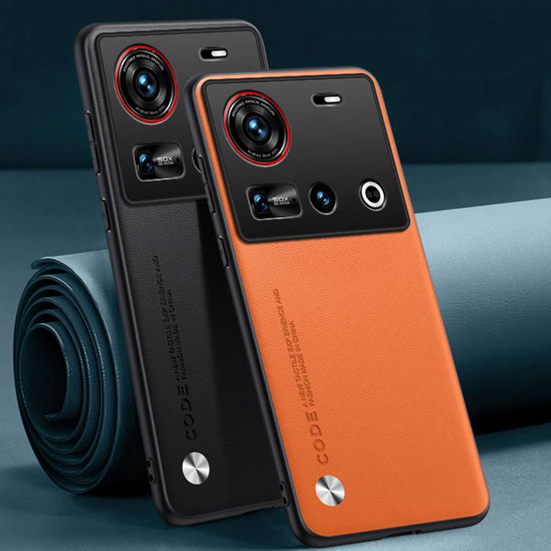 Для Nubia Z70 Ultra 5G Чехол Роскошный чехол для телефона из искусственной кожи Для ZTE Nubia Z70 Ultra Задняя крышка Силиконовый Противоударный Полная защита