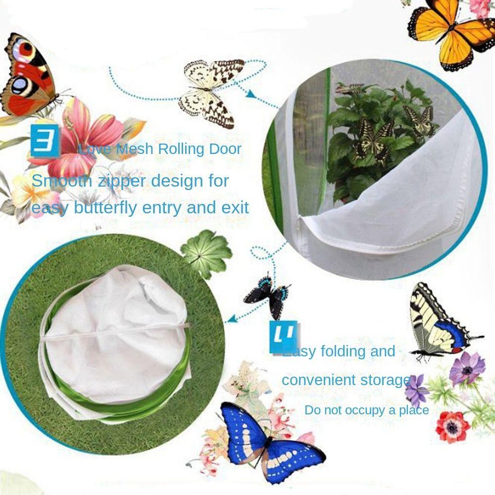 Складной домик для бабочек, всплывающая защитная сетка, прочная клетка для насекомых