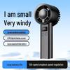 Portable High-Speed Handheld Fan with 120 Adjustable Speeds, USB Charging, and Hanging Buckle for Outdoor Use